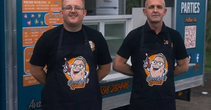 Coatbridge rapper Specksy opens new Lanarkshire spud van alongside his dad