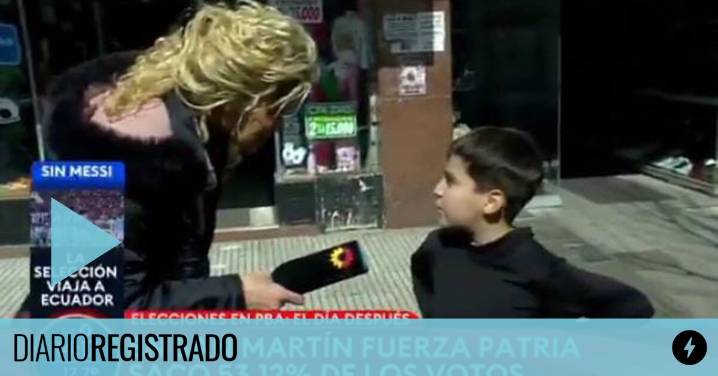 En el móvil de TN apareció un niño kirchnerista que le baja línea a su familia