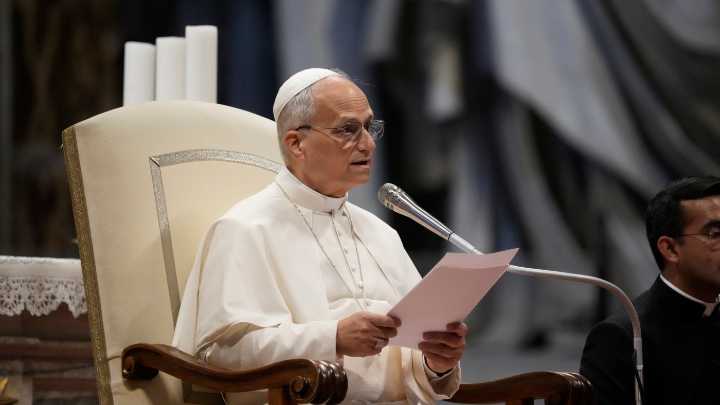 pope leo first interview : NPR