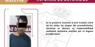 Fuerzas de seguridad detienen a masculino como presunto responsable de robo