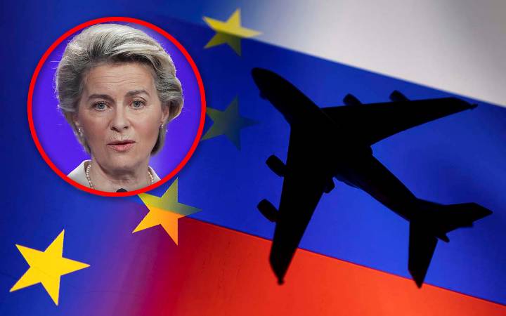 El avión de Ursula Von der Leyen, afectado por una presunta interferencia rusa en el GPS