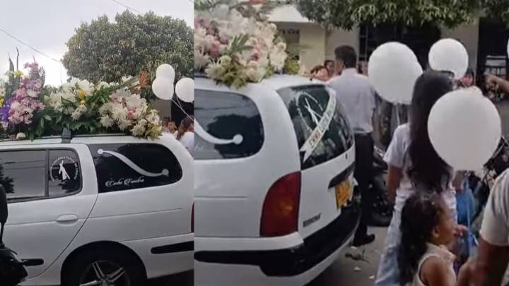 Conmovedor adiós de los padres de Emma Rincón, la menor que murió en accidente de moto en Aguachica