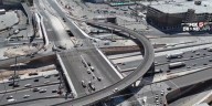 Officials celebrate completion of yearslong project on Interstate 15 near the Las Vegas Strip