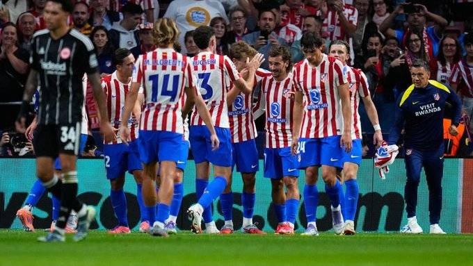 Atlético de Madrid goleó 5-1 al Eintracht Frankfurt