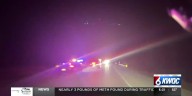 Semi-truck, car crash on westbound I