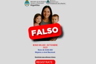 Alertan por una estafa con un falso bono para mujeres del Gobierno nacional