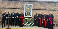 Entronizaron el mosaico de Nuestra Señora de Luján en los Jardines Vaticanos