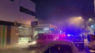 Un afectado por inhalación de humo tras el incendio de un vehículo en un aparcamiento subterráneo en Híjar