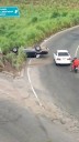 Un vehículo se volcó en La Paragua
