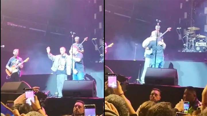 Franco Mastantuono sorprendió en el show de Las Pastillas del Abuelo y fue ovacionado
