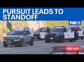 LAPD standoff with naked driver in Brentwood