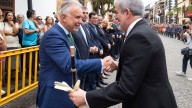 Ni la Virgen del Pino apacigua la 'gresca' entre Clavijo y Torres por la quita de la deuda a los canarios