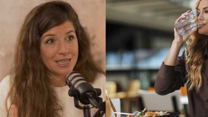 Beber demasiada agua durante las comidas puede afectar la digestión, según Marta León, experta en microbiota: 'Elegir desde el cuidado'