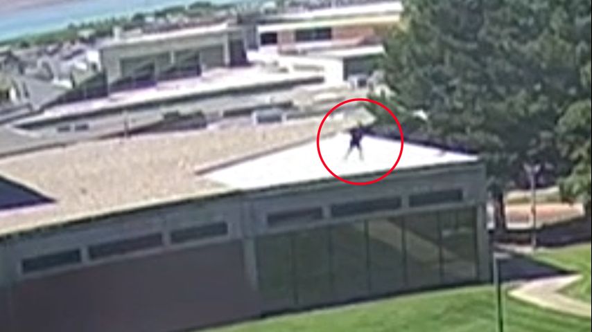 VIDEO: FBI asks for help in finding Charlie Kirk's shooter, release footage of shooter jumping from roof