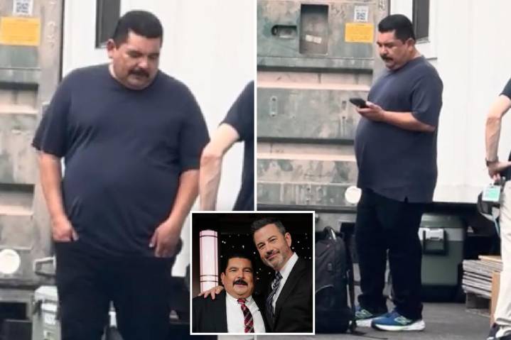 Jimmy Kimmel sidekick Guillermo Rodriguez waits outside studio after ABC pulls 'Live!' from air