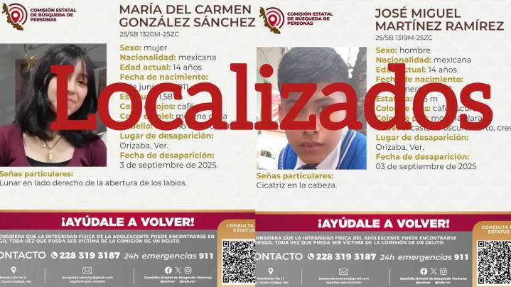 Hallan a jovencitos desaparecidos de Orizaba; estaban en el parque de Córdoba