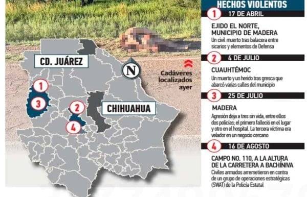 Van 5 ataques en zona de Temósachic