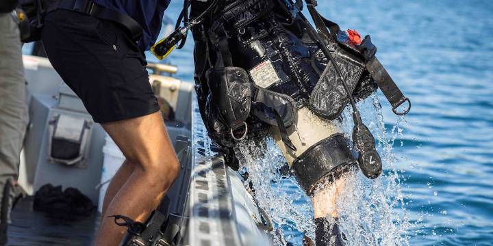 Salvage operation underway at USS Arizona Memorial