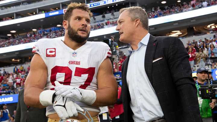 John Lynch details 49ers’ trade mentality after Nick Bosa injury