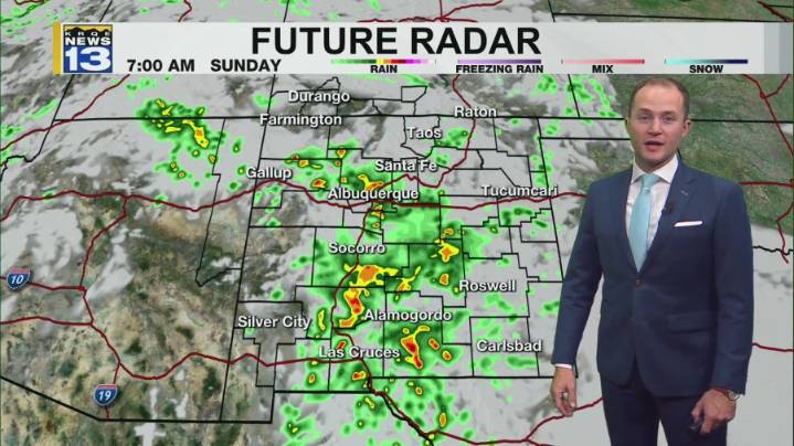 Showers and storms move into New Mexico this weekend