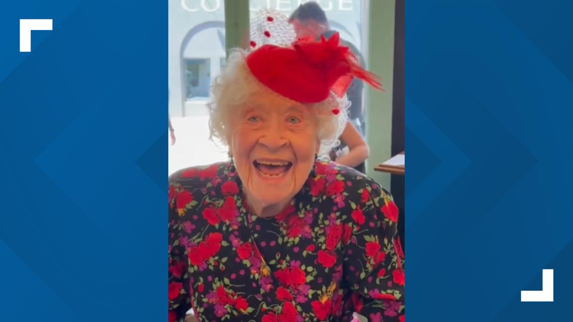 Police help woman celebrate 101st birthday