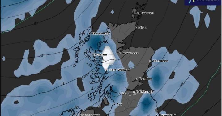 Weather maps shows snow to hit several areas in '3cm per hour' flurries