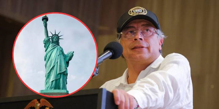 Petro insistió en “traer” la estatua de la Libertad de Nueva York a Cartagena al mejor estilo de una operación del M