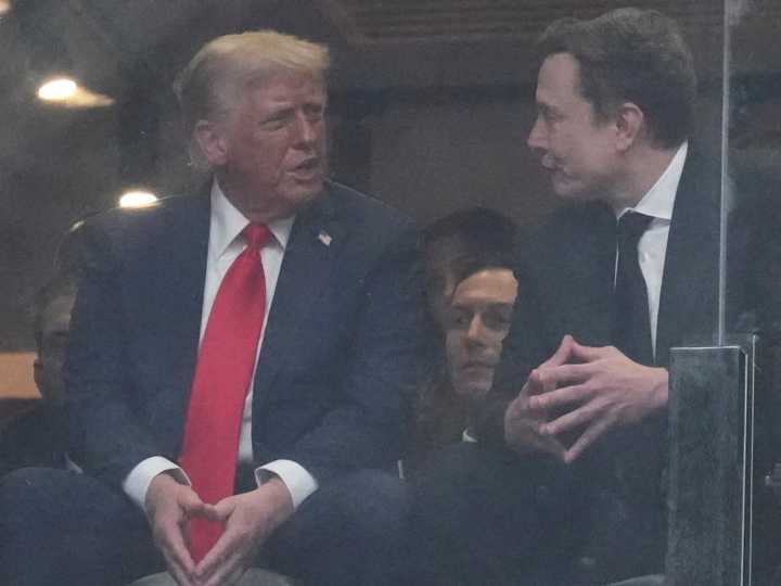 El reencuentro de Donald Trump y Elon Musk en el funeral de Charlie Kirk