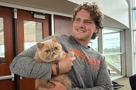 Meet Pudge the hypoallergenic cat that’s stealing the spotlight from a Heisman Trophy winner