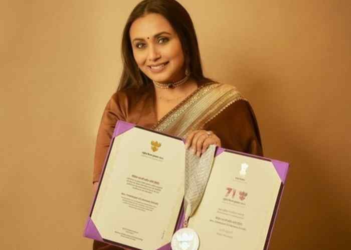 Rani Mukerji feted with maiden National Award, dedicates it to late father