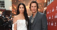 Matthew McConaughey & Wife Camila Share a Kiss in London