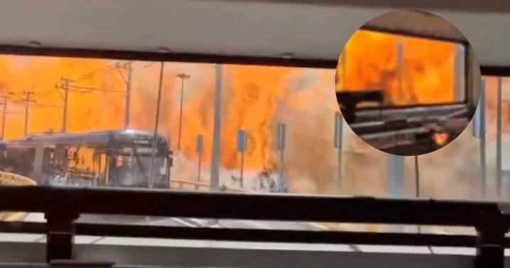 Video: mujer en el trolebús entra en pánico tras temor de ser alcanzada por las llamas en Iztapalapa