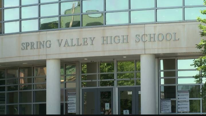Spring Valley High School student arrested after knife found in bag