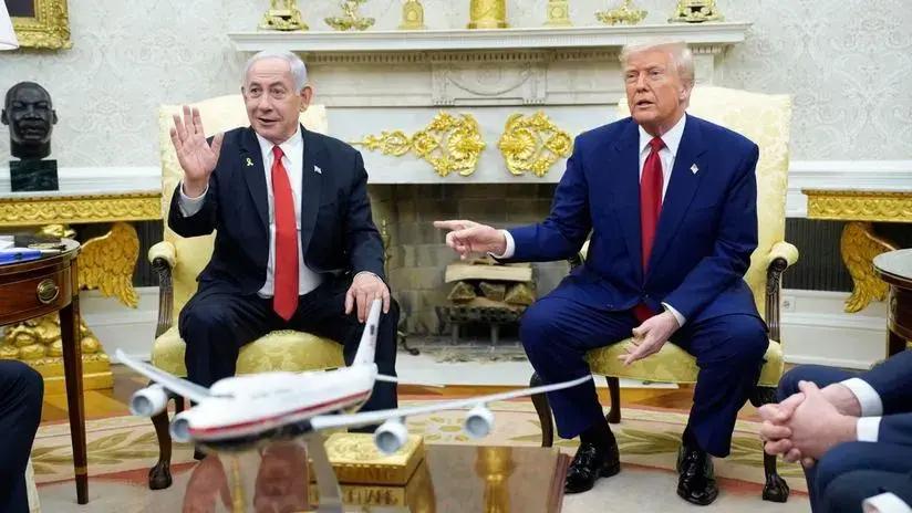 Donald Trump y Benjamín Netanyahu se ven las caras en la Casa Blanca para presentar su ‘plan posguerra’ para Gaza