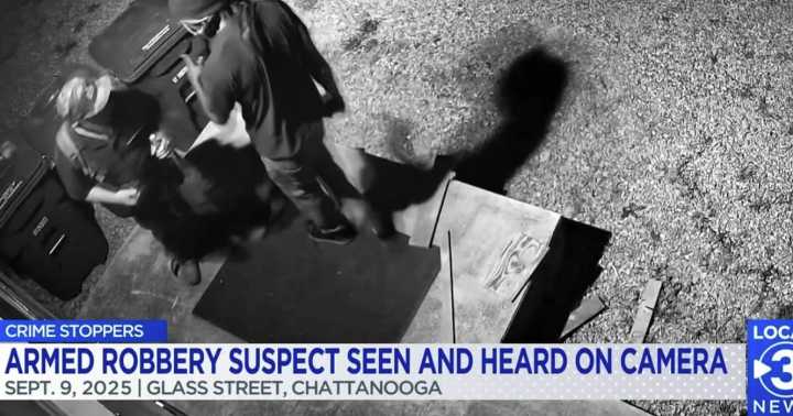 Crime Stoppers: Armed robber's voice may give him away