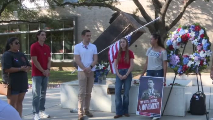 ‘Nobody more powerful than Charlie Kirk’: UH Turning Point USA members honor conservative activist