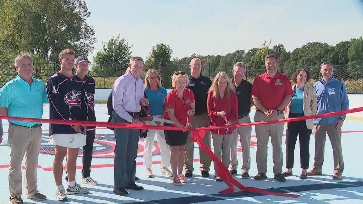 Columbus Blue Jackets Foundation opens hockey rink at Liberty Township/Powell YMCA