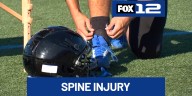 Gresham High School junior recovering from spinal cord injury after football game collision