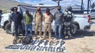 Tras reporte de enfrentamiento en carretera a Ojinaga, detiene GN a seis personas con armas largas