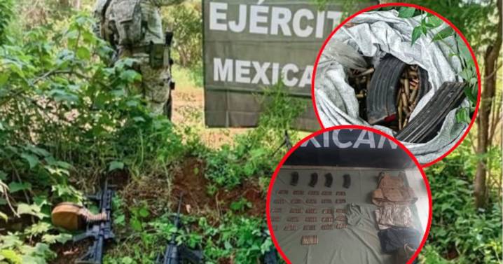 Grupo Interinstitucional asegura arsenal en Culiacán y Concordia: más de 400 cartuchos y armas largas fueron decomisados
