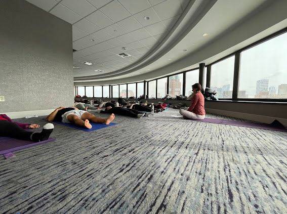 Yoga & sound healing will wash over you this Sunday at Milwaukee's Hyatt Regency