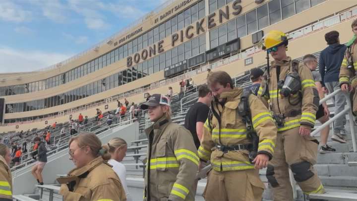 Oklahoma State students, firefighters honor 9/11 heroes with annual memorial stair climb