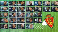 Así quedan los dorsales de los jugadores del Real Zaragoza de la temporada 2025