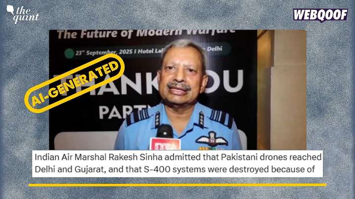 AI-Generated Clip of AM Rakesh Sinha Viral to Claim That India Lost S