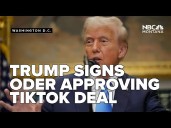 Trump signs executive order approving TikTok deal, puts app under majority US ownership