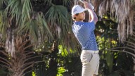 High school golf tournament photos including Charlie Woods in Naples