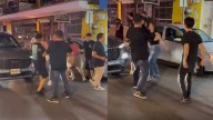 Jóvenes protagonizan pelea afuera de la Plaza de la Tecnología en Monterrey