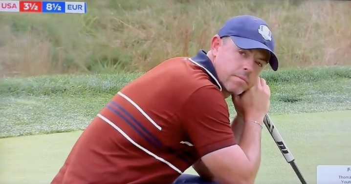Vile Ryder Cup taunts aimed at Rory McIlroy forces wife to 'get away' as rival interjects and security swarms in