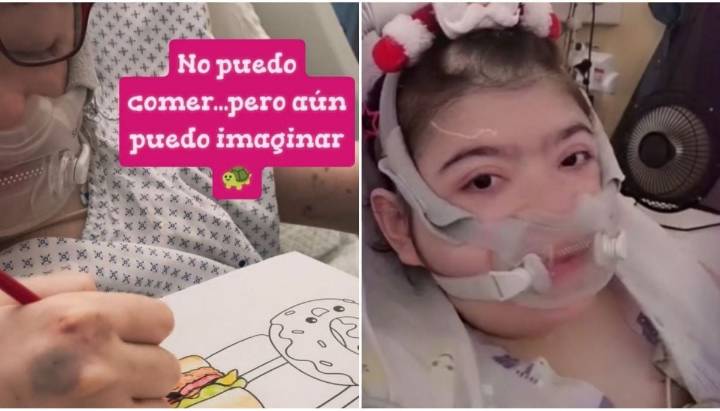 "Eso me alimenta": la historia de la joven que no puede comer pero sueña con dibujar comida