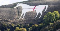 St George's Cross appears on Wiltshire's famous white horse landmark